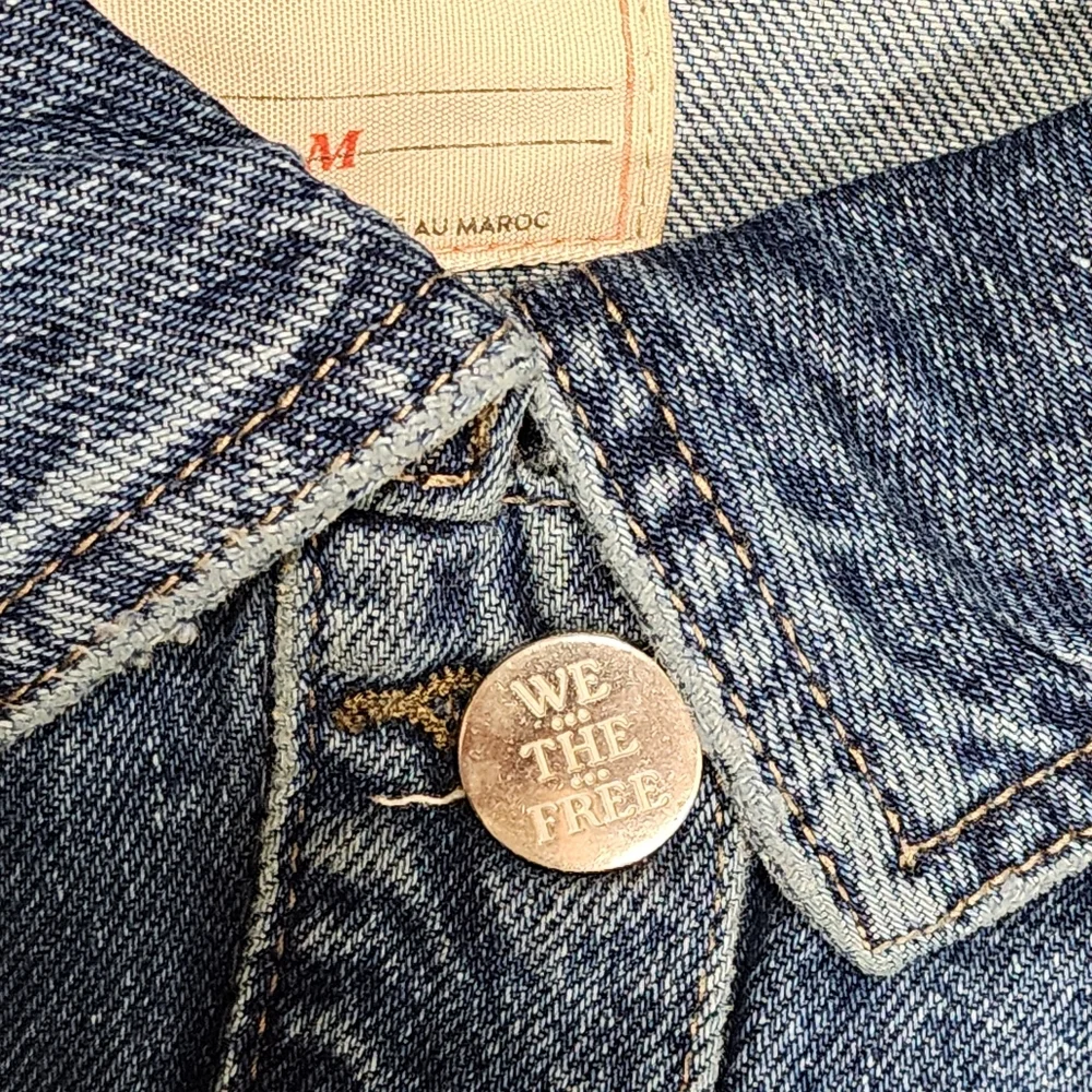 NWT‎ Free People We The Free Women's Jade Denim Jacket in High Dive Size M - Picture 10 of 16